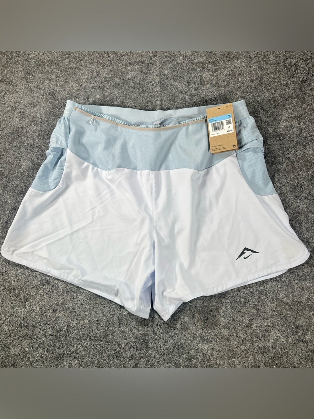 Nike Brief Lined Trail Running Shorts Mens SZ Medium Blue Dri-Fit New HJ3572-085